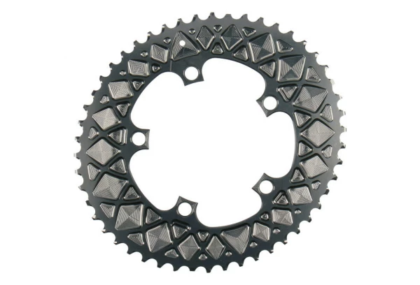Plateau Ovale AbsoluteBlack Premium Oval Chainring 110/5 BCD Pour Sram 11 V Gris