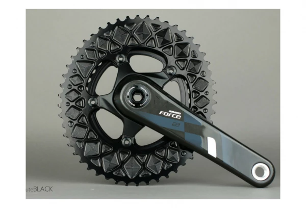 Plateau Ovale AbsoluteBlack Premium Oval Chainring 110/5 BCD Pour Sram 11 V Gris – Image 2