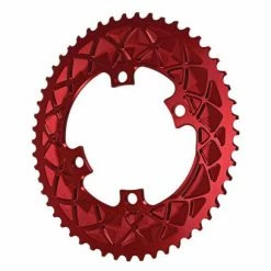 Plateau Ovale AbsoluteBlack Premium Oval Chainring 110/4 BCD Pour Shimano 11 V Rouge