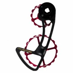 Chape De Dérailleur CyclingCeramic 14/19 Dents Pour Shimano 12V Ultegra 8150 Et Dura-Ace 9200 Rouge