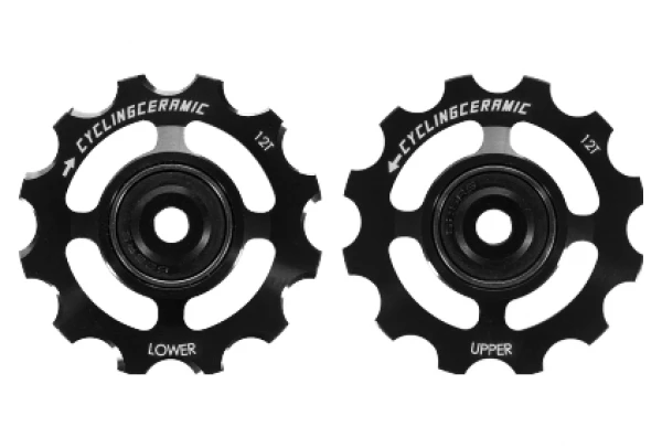 Paire De Galets CyclingCeramic Pour Sram 12V Red AXS / Force AXS Noir