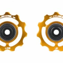 Paire De Galets CyclingCeramic Pour Shimano 12V 9200/8200 Or