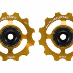 Paire De Galets CyclingCeramic Pour Sram 12V Red AXS / Force AXS Or