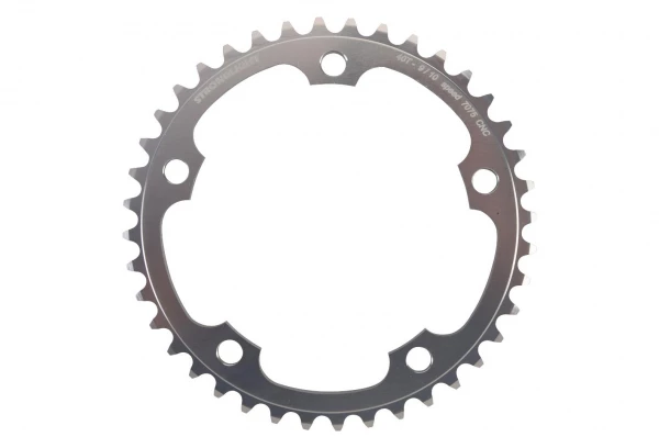 Plateau Stronglight Type S Intérieur 5x130mm Double 9/10V Argent