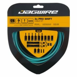 Kit Câbles Et Gaine Jagwire 2x Pro Shift Kit Bleu Céleste