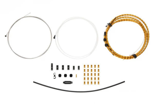 Kit Câble Et Gaine Pour Dérailleur Jagwire 1x Elite Link Shift Kit Or – Image 2
