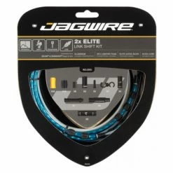 Kit Câbles Et Gaines Pour Dérailleurs Jagwire 2x Elite Link Shift Kit Bleu