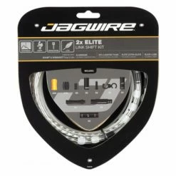 Kit Câbles Et Gaines Pour Dérailleurs Jagwire 2x Elite Link Shift Kit Argent