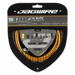 Kit Câbles Et Gaines Pour Dérailleurs Jagwire 2x Elite Link Shift Kit Or