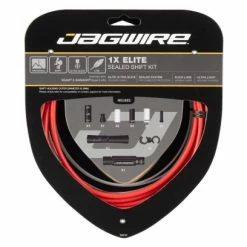 Kit Câble Et Gaine Jagwire 1x Elite Sealed Shift Kit Rouge