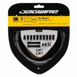 Kit Câbles Et Gaine Jagwire 2x Sport Shift Kit Gris Ice
