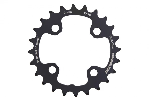 Stronglight Plateau Stronghlight Intérieur Shimano 2x10V Noir