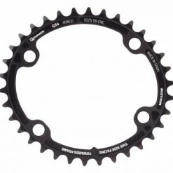 Plateau Ovale ROTOR ALDHU 3D+ Intérieur 4x110mm Noir