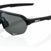 Lunettes 100% S2 Soft Tact Black Smoke Lens Blanc / Bleu