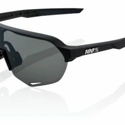 Lunettes 100% S2 Soft Tact Black Smoke Lens Blanc / Bleu