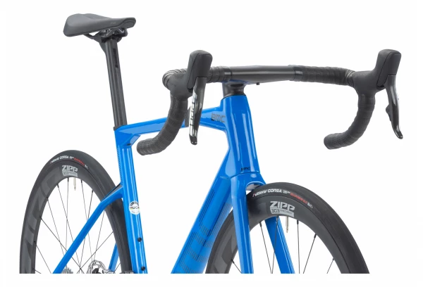 Vélo De Route BMC Roadmachine 01 One Sram Red ETap AXS 12V 700 Mm Bleu True 2023 – Image 3