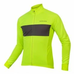Maillot Manches Longues Endura FS260-Pro Jetstream Jaune
