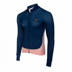 Maillot Manches Longues LeBram Bonette Bleu Coupe Ajustée Noir / Rose