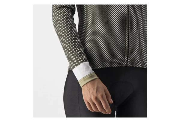 Maillot Castelli Manches Longues Volare LS Vert Kaki / Blanc – Image 4