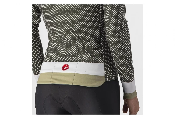 Maillot Castelli Manches Longues Volare LS Vert Kaki / Blanc – Image 5