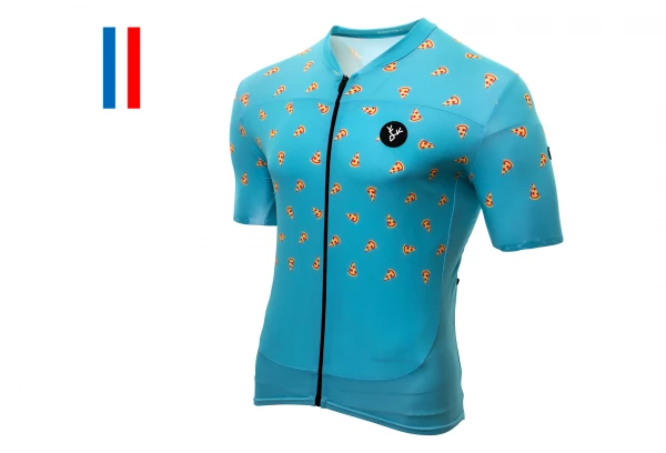 Maillot Manches Courtes LeBram Ravito Bleu Coupe Ajustée