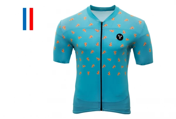 Maillot Manches Courtes LeBram Ravito Bleu Coupe Ajustée – Image 2