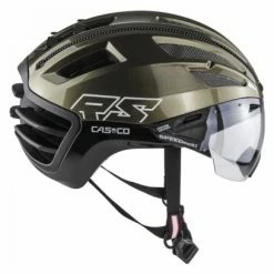 Casco Casque Casque Speedairo 2 RS Avec Visière Vautron Cafe Racer Bleu / Jaune / Fluo