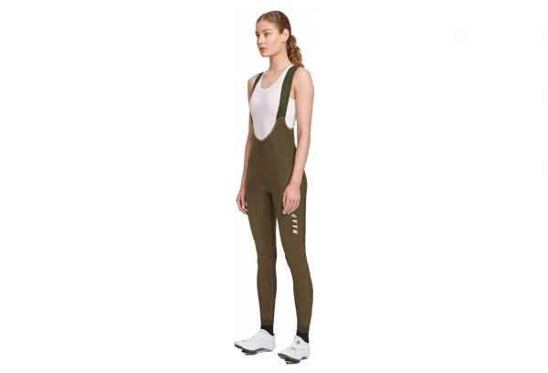 Cuissard Thermique à Bretelles Femme MAAP Team Evo Thermal Olive Drab Vert Vert / Vert