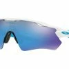 Lunettes Oakley Radar EV Path Blanc - Prizm Sapphir OO9208-57 Vert / Violet