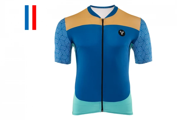 Maillot Manches Courtes LeBram Aspin Bleu Coupe Ajustée – Image 2