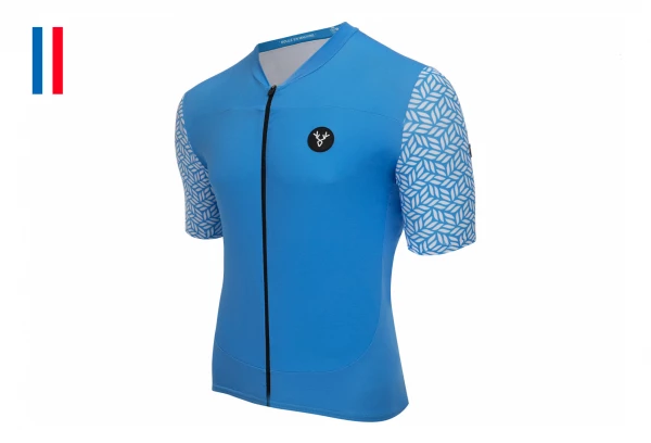 Maillot Manches Courtes LeBram Aspin Bleu Coupe Ajustée – Image 8