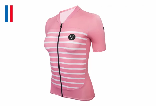 Maillot Manches Courtes Femme LeBram Ventoux Marine Coupe Ajustée Vert â Image 8