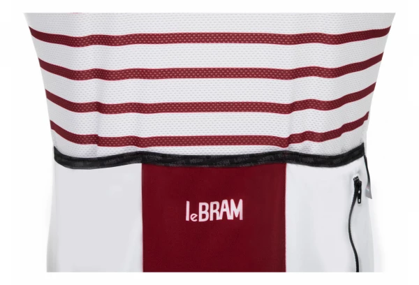 Maillot Manches Courtes LeBram Ventoux Blanc Bordeaux Coupe Ajustée Blanc / Bleu – Image 5