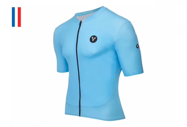 Maillot Manches Courtes LeBram Allos Bleu Coupe Ajustée – Image 9