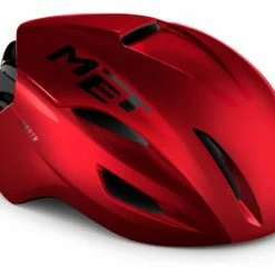 Casque Aéro MET Manta Mips Rouge Métallisé Brillant 2022
