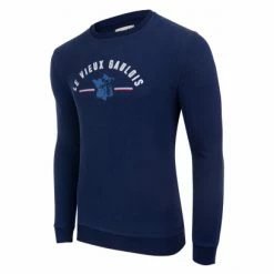 Sweatshirt LeBram & Sport D'Epoque Le Vieux Gaulois / Hexagone Bleu Foncé