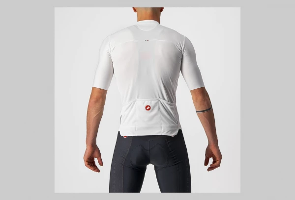 Maillot Manches Courtes Castelli Prologo 7 Blanc – Image 2