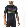 Maillot Manches Courtes Castelli Endurance Pro Bleu / Rose / Jaune