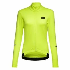 Maillot Manches Longues Femme GORE Wear Progress Thermo Jaune Fluo