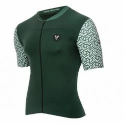 Maillot Manches Courtes LeBram Aspin Vert Agave Coupe Ajustée