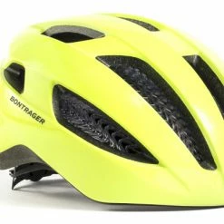 Casque Route Bontrager Starvos WaveCel Jaune Radioactif Blanc