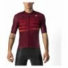 Maillot Manches Courtes Castelli Endurance Pro Rouge Bordeaux