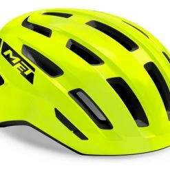 Casque Met Miles Mips Jaune Fluo Brillant 2022 Noir