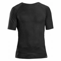 Sous-Maillot Hiver Manches Courtes GripGrab Merino Polyfibre Noir