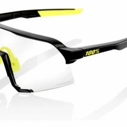 Lunettes 100% S3 Noir Gloss / Photochromic Lens Blanc / Miroir