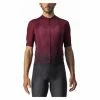 Maillot Manches Courtes Castelli A Tutta Rouge Bordeaux
