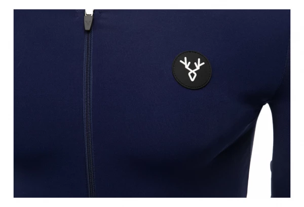 Maillot Manches Courtes LeBram Allos Bleu Coupe Aero – Image 4