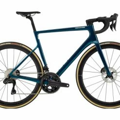 Vélo De Route Cannondale SuperSix Evo Hi-MOD Disc Shimano Ultegra Di2 12V 700 Mm Deep Teal 2022 Bleu