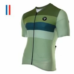 Maillot Manches Courtes LeBram Izoard Kaki Coupe Ajustée Beige