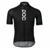 Maillot Manches Courtes Poc Essential Road Logo Noir